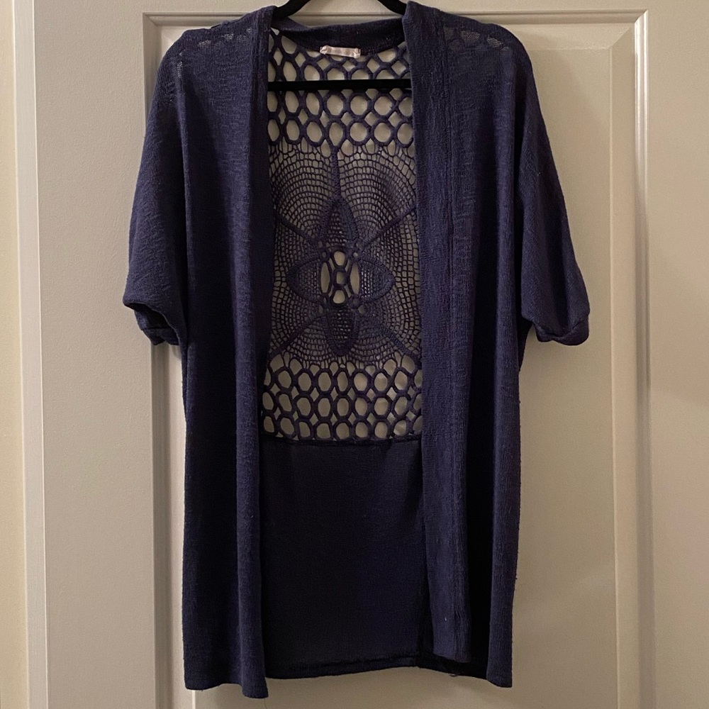 Open back cardigan